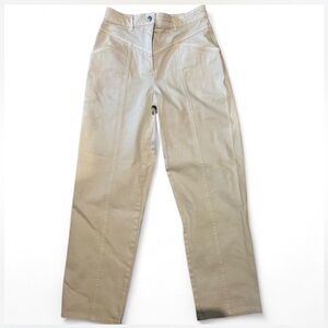 Aritzia Wilfred Free Cream High-Waisted Pants